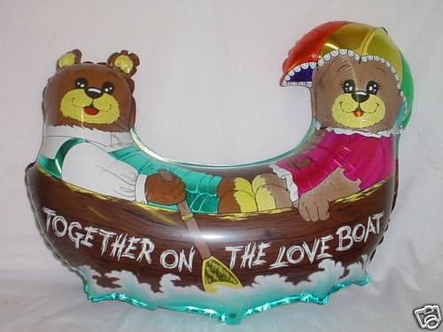 33" Together On A Love Boat Shaped Foil Balloon- BL279