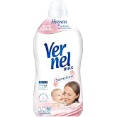 Vernel max Taze Sensitive Alerjik Ciltler i&ccedil;in Boya İ&ccedil;ermeyen 60 Yıkama Konsantre &Ccedil;amaşır Yumuşatıcısı (1 x 1440 mL)
