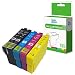 Produktbild InkJello kompatibel Tintenpatrone Ersatz für Epson Workforce WF-2860DWF WF-2865DWF XP-5100 XP-5105 502XL (Schwarz/Cyan/Magenta/Gelb, 5-Pack)