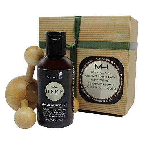 Naissance Hemp for Men Sensual Massage Oil Gift Set