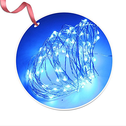 Preisvergleich Produktbild Iitrust Lichterkette Batterie betrieben (Nicht enthalten) 30 LED 3M Kupferdraht wasserdicht Sternenlicht außen und innen, Dekorative Lichter für Weihnachten, Party, Hochzeit, Feste - Blau