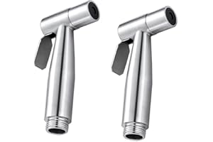 LSCUYZ 2 Stück Bidet Handbrause Set für Toilette, Bidet Brause, Bidet handbrause - bidet Sprühkopf, WC Dusche Handbrause Edelstahl Sprühkopf für Dusche Badezimmer Hygiene Toilettenpapier Windelreinigung