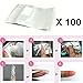 MultiWare 10 x Professional Nail Files 100/180 Elegant Boomerang Shaped Art Manicure Files