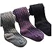 BB Smile Baby Girl Cotton Tights Children Pantyhose - Pack of 3 Dark Colors, for 1-2 Years Baby