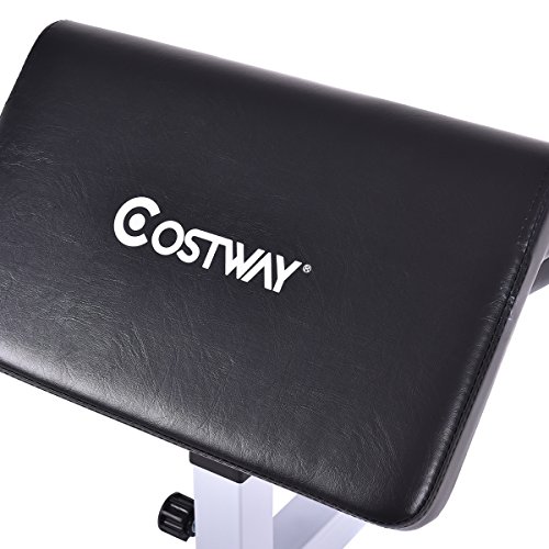 Costway®Curlbank Bizepsbank Scottbank Curlpult Hantelset Trainingsbank Kraftstation Hantelablage Hantelbank verstellbar - 6