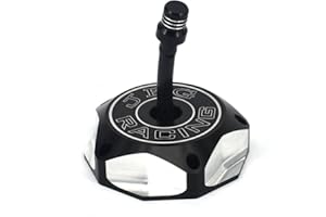 USTPO Bouchon de réservoir de carburant de moto CNC en billettes d'aluminium avec reniflard d'aération pour Ya.ma.ha YZ WR Kawasaki KX KLX KFX 85 125 250 450 Suzuki RMZ 250 450 Moteur Dirt Pit Bike – Noir