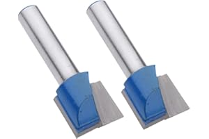 SM SUNNIMIX 2pcs Nutfräser Fräser CNC Gravur Holzbearbeitung, Zweischneidig, 8mm Schaft, Ø 17mm