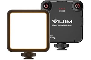 Ulanzi VIJIM VL81 Mini tvåfärgad LED-lampa för och kamera med justerbar färgtemperatur 3 200 K-5 500 K och 3 000 m