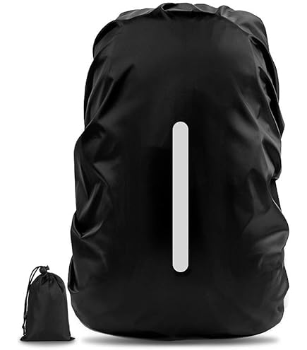 Copertura Antipioggia Per Zaino Con Strisce Riflettenti - Impermeabile, Per Escursionismo E Scuola