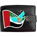 Produktbild Vereinigte Arabische Emirate Flagge KLASSEK Herren Geldbörse Portemonnaie Brieftasche Arabisch Wappen aus echtem Leder schwarz Arabische Emirate Geschenk Präsent Mit Metallbox