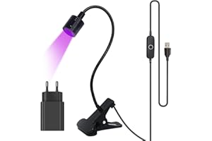 INTOBAS Lampe UV Ongles Gel pose Americaine,5W Lampe UV Sèche Ongles avec Chargeur USB,Lampe à Ongles Professional,Lampe UV Ongles Pour Colles Ongles en gel,Faux Ongles,Builder Gel,Vernis à Ongles