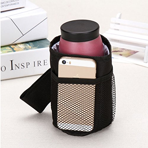 WINOMO Wasserdichte Flaschenhalter für Kinderwagen Flasche thermische Tasche Baby Buggy Cup weiche Buggy Halterschale für Kinderwagen Rollstuhl Rollator Walker Cup - 6