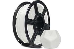 FLASHFORGE Filamento per stampante 3D, filamento PLA PRO da 1,75 mm, bobina da 1 kg (1 kg), precisione dimensionale +/- 0,02 mm per stampanti 3D FDM, migliore tenacia e nessun annodamento (Bianco)