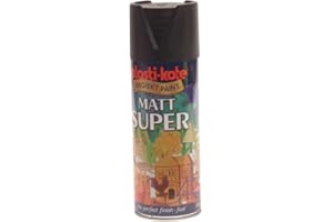 PLASTIKOTE Plasti-kote 3101 400ml Super Spray Paint - Matt Black (Packaging may vary)