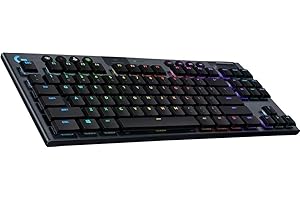 Logitech G G915 TKL - Teclado RF inalámbrico + Bluetooth QWERTZ, Color Negro