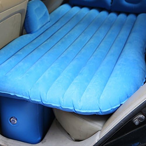 HALORI Car Air Bed,Auto Car Inflatable Air Mattress Bed for Back Seat of Cars SUV's and Mid-size Trucks Outdoor Travel (Color : Blue)