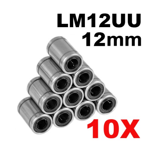 Hrph 10 Stück 12mm LM12UU Linear Kugellager Lager CNC LM Serie Liner Kugellager