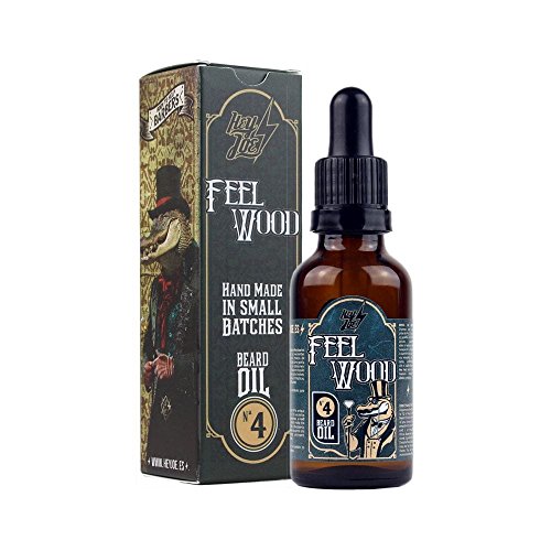 Hey Joe - Beard Oil Nº4 Feel Wood 30 ml | Olio per Barba 30 ml con argan, Jojoba e Macadamia. Aroma cedro e Ginepro