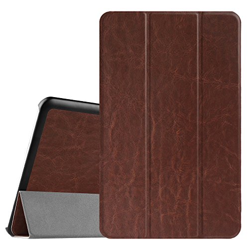 Fintie Samsung Galaxy Tab E 9.6 Hülle Case - Ultra Schlank Superleicht Ständer Smart Shell Cover Schutzhülle Etui Tasche für Samsung Galaxy Tab E T560N 24,3 cm (9,6 Zoll) Tablet-PC, Vintage Braun