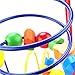 D-Mcark Kids Educationnal Wooden Bead Maze Roller Coaster Puzzle with Fruit Block Ball Activity Toy for Toddler Baby