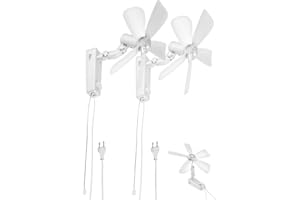 ‎SICHLER HAUSHALTSGERÄTE Sichler Haushaltsgeräte Ventilator mit Kordel: 2er-Set Wand-Ventilator mit Oszillation,Ø 43cm,20W,Neigung einstellbar (Lüfter 230V, Wandventilator)