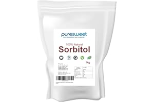 Puresweet® 100% Natural Sorbitol Powder 1kg Sugar Alternative, Non GMO, Tooth Friendly, Vegan, (Recyclable Pouch).
