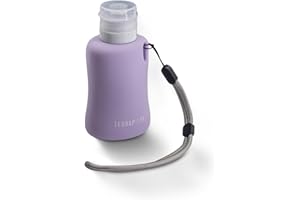 TERRAPOPA Botella pipi perros silicona 150ml. Botella de agua para perros con tapón antigoteo y fácil de transportar. Accesorios para Perros (Lila)