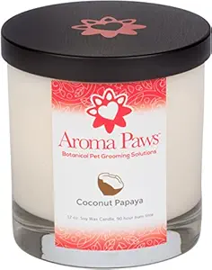 Aroma Paws Coconut Papaya Candle, 12 oz
