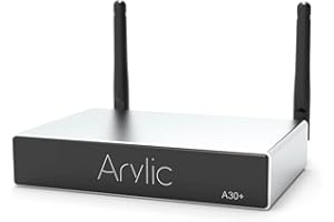 Arylic A30+ WiFi i Bluetooth 5.0 mini płyta wzmacniacza stereo, wzmacniacz Bluetooth i wzmacniacz AirPlay 2.0 do domowego audio, multiroom Digital Audio Speaker Amp.