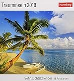 Trauminseln - Kalender 2019: Sehnsuchtskalender, 53 Postkarten by 