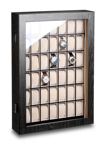 Hermann Jckle Mnchen Uhrenvitrine fr 42 Uhren J42V-BO mooreiche Hermann Jckle Mnchen Uhrenvitrine fr 42 Uhren J42V-BO mooreiche