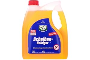 Dr. Wack CW1:100 Super środek do czyszczenia szyb, gotowy miks, 3 l, środek do czyszczenia szyb premium do wszystkich instalacji do spryskiwaczy szyb i reflektorów, wysokiej jakości pielęgnacja samochodu – Made in Germany