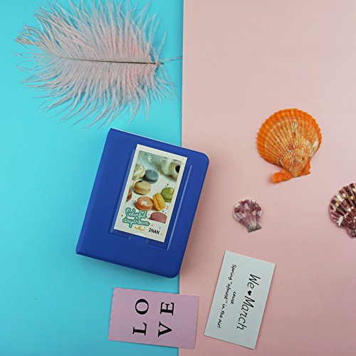 Brappo-64-Pockets-Instax-Mini-Photo-Album-for-Fujifilm-Instax-Mini-7sMini-8Mini-8Mini-9Mini-25Mini-70Mini-90Polaroid-PIC-300PPolaroid-Z2300-Film-with-Colorful-Stickers