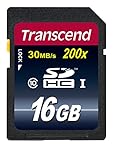 Transcend 16 Go Carte mémoire SDHC Classe 10 TS16GSDHC10E  (30Mb/S), [Emballage « Déballer sans s'énerver par Amazon »]