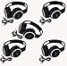Five Pack of Two Channel Folding Adjustable Universal Rear Entertainment System Infrared Headphones With 5 Additional 48 3.5mm Auxiliary Cords Wireless IR DVD Player Head Phones for in Car TV Video Audio Listening RS.13643.00