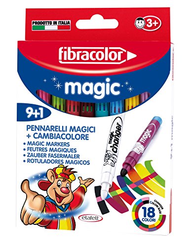 Fibracolor Changement de couleur Stylos magiques (9 + 1)