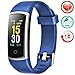 Produktbild Fitness Armband mit Pulsmesser, Wasserdicht IP68 Pulsuhr Fitness Tracker Farbbildschirm Aktivitätstracker Fitness Uhr Schrittzähler Schlafmonitor mit Blutdruckmesser für Damen Herren Anruf SNS SMS