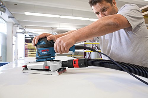 Bosch Professional GSS 280 AVE, 350 W Nennaufnahmeleistung, L-BOXX, Schleifpapier, Microfilter Box, Zusatzhandgriff - 4