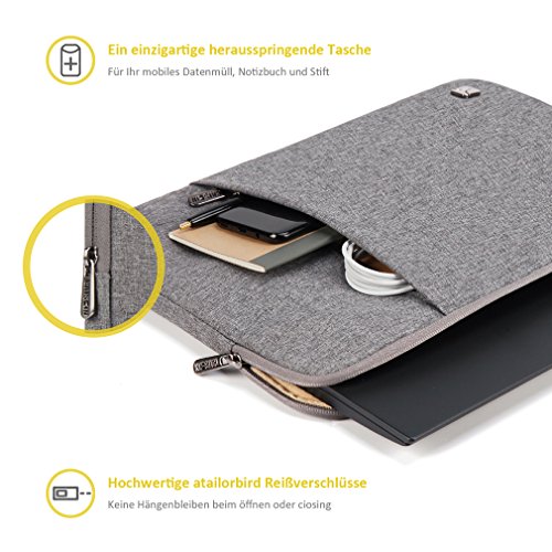 CAISON 14 Zoll Laptoph  lle Notebook H  lle Tasche f  r 14  Lenovo ideaPad 720 520 320   HP 14 Pavilion 14 Stream 14   Dell Vostro 14   ASUS X405 S410