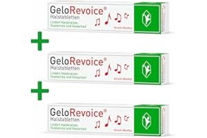 ‎GELOREVOICE Dreierpack GeloRevoice Kirsch-Menthol 20 St. – Bei Halsschmerzen, Halskratzen, Hustenreiz und Heiserkeit, Hilft schnell spürbar und lang anhaltend