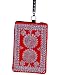 Purpledip Designer Mobile-phone Pouch Cover with Purse Pocket and Sari Hook for Women: Rich Embroidery in Traditional Indian Style; Royal Red (10345) RS.275.00