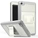 Produktbild MoKo Fire 7 2015 Hülle - [Heavy Duty] Anti-Schock Dual Layer Case Schutzhülle Bumper mit Standfunktion/integriertem Bildschirmschütz für Amazon Fire 7.0" (5. Generation - 2015 Modell), Weiß/Hellgrau