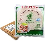 Rice Paper Spring Roll Wrappers 22cm 400g By Banh Trang Amazon Co Uk Grocery