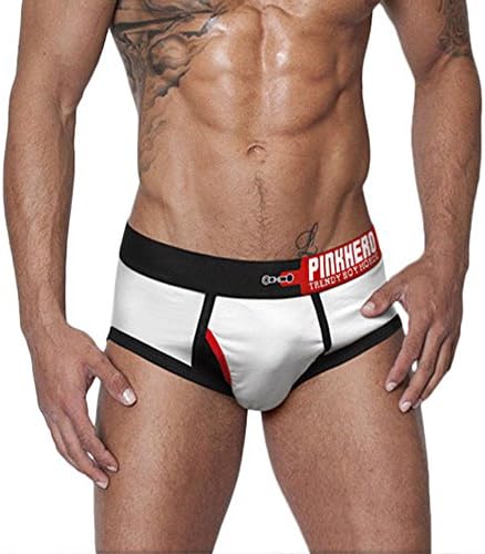 Pink Hero 2 pcs Mens Cotton Boxer Brief Shorts Sexy Underpants New Underwear (4pcs-M)