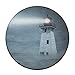 Produktbild Rcivdkem Lighthouse Decoractive View Round Carpet Area Floor Rug Entrance Entry Way Front Door Mat Ground 60CMx1CM Rugs for Decor Decorative Men Women Office