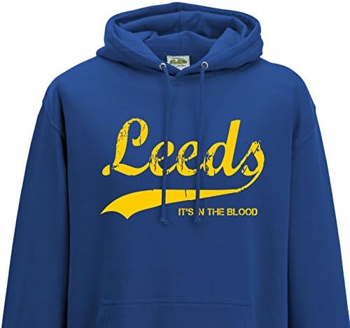 Propaganda Shirts Leeds It's in The Blood Hoodie/Hoody (Medium)