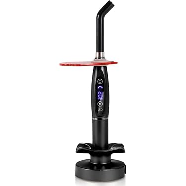 Metal Dental LED Curing Light 3000mW/cm² - Cordless For Orthodontics, Whitening, Fillings 13 thumbnail image