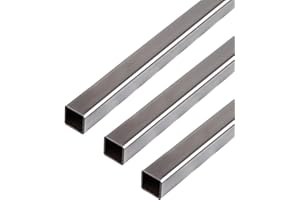 GAH-Alberts Tubo cuadrado 423773 432522, acero, 1000 x 20 x 20 mm, 3 unidades