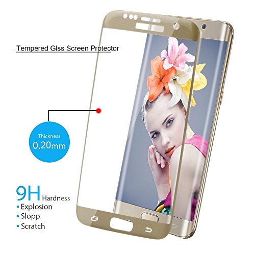 Samsung Galaxy S7 Edge Protector de Pantalla TEFOMATE Vidrio Templado Protector de Pantalla Completa Tempered Glass Screen Protector para Galaxy S7 Edge 5 5 Curvado 3D Silk Gold-Oro reviews Samsung Galaxy S7 Edge Protector de Pantalla TEFOMATE Vidrio Templado Protector de Pantalla Completa Tempered Glass Screen Protector para Galaxy S7 Edge 5 5 Curvado 3D Silk Gold-Oro