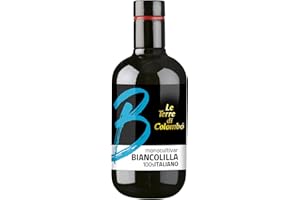 Le Terre di Colombo – Aceite de oliva virgen extra 100 % italiano, Biancolilla de monocultivo, 500 ml